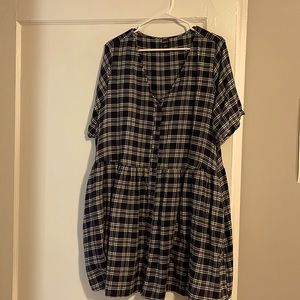 2XL oversized flannel dress!